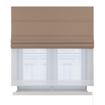 Foldegardin Duo med voile fra kollektionen Crema, Stof: 144-67