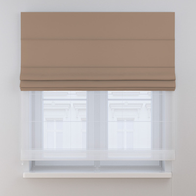 Foldegardin Duo med voile fra kollektionen Crema, Stof: 144-67
