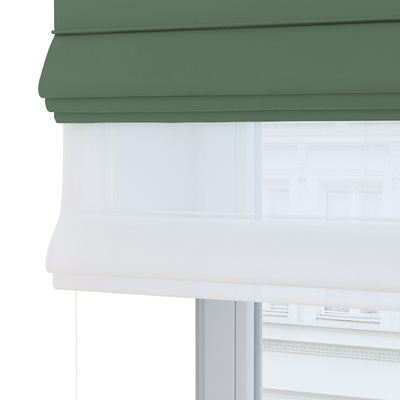 Foldegardin Duo med voile fra kollektionen Crema, Stof: 144-71