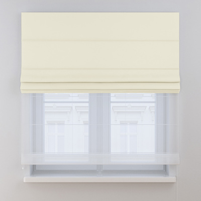 Foldegardin Duo med voile fra kollektionen Crema, Stof: 144-63