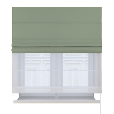 Double layered Roman blind DUO in collection Crema, fabric: 144-68