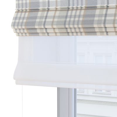 Double layered Roman blind DUO in collection Scotti, fabric: 144-48