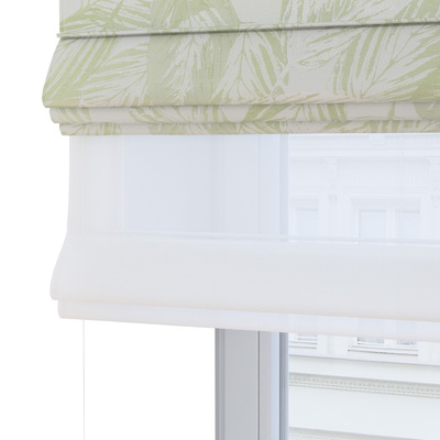 Double layered Roman blind DUO in collection Secret Garden, fabric: 144-84