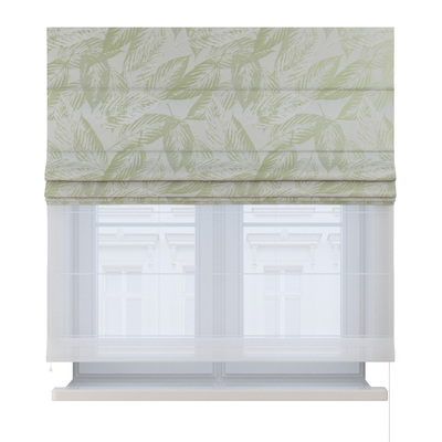 Double layered Roman blind DUO in collection Secret Garden, fabric: 144-84