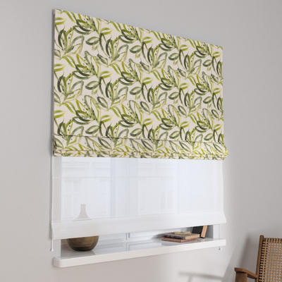 Double layered Roman blind DUO in collection Gardenia, fabric: 144-89