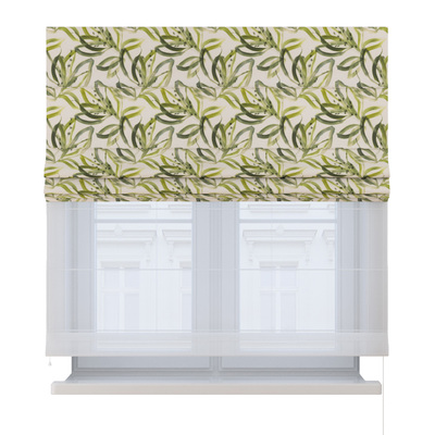 Double layered Roman blind DUO in collection Gardenia, fabric: 144-89