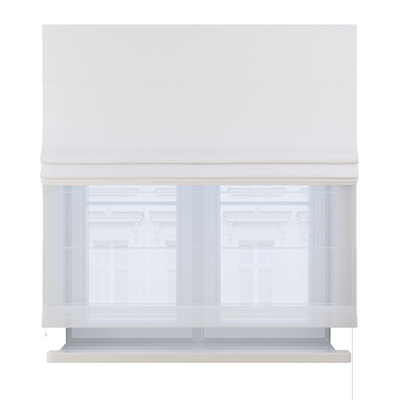 Foldegardin Duo med voile fra kollektionen Blackout FR Premium, Stof: 269-26