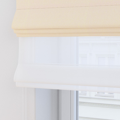 Double layered Roman blind DUO in collection Blackout FR Premium, fabric: 269-27