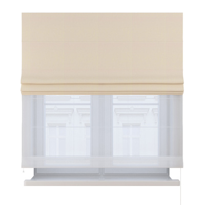 Double layered Roman blind DUO in collection Blackout FR Premium, fabric: 269-27