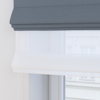 Double layered Roman blind DUO in collection Blackout FR Premium, fabric: 269-30