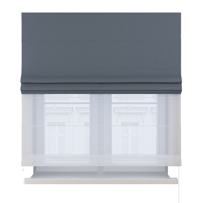 Double layered Roman blind DUO in collection Blackout FR Premium, fabric: 269-30