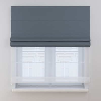Double layered Roman blind DUO in collection Blackout FR Premium, fabric: 269-30