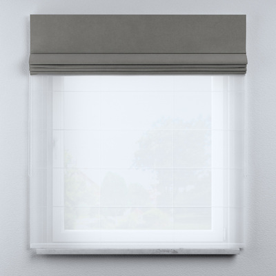 Voile and fabric roman blind (DUO II) in collection Rainbow Cream, fabric: 144-70