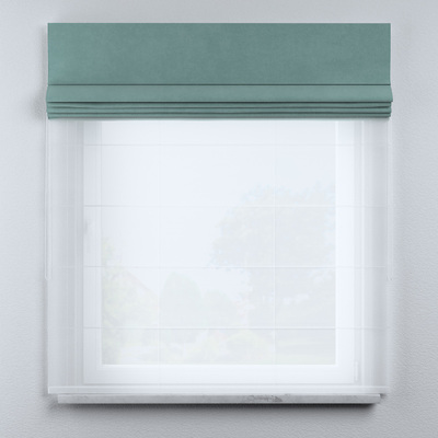 Voile and fabric roman blind (DUO II) in collection Rainbow Cream, fabric: 144-72