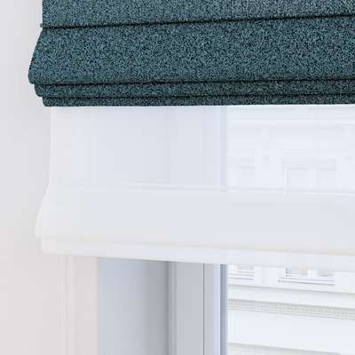 Foldegardin Duo med voile fra kollektionen Boucle Mist, Stof: 145-44