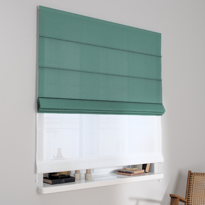 Duo med ensfarvet voile