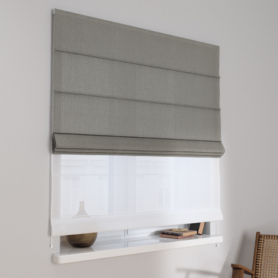 Duo med ensfarvet voile