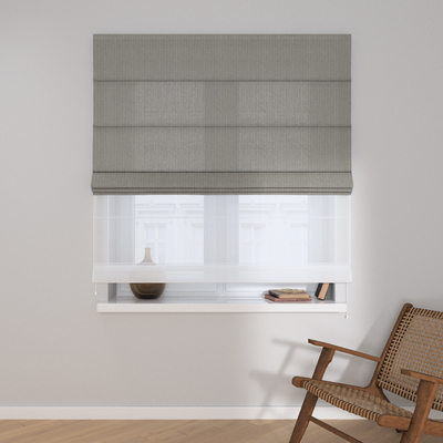 Foldegardin Duo med voile fra kollektionen Boucle Mist, Stof: 145-58