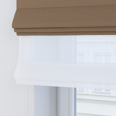 Foldegardin Duo med voile fra kollektionen Blackout Double, Stof: 272-05
