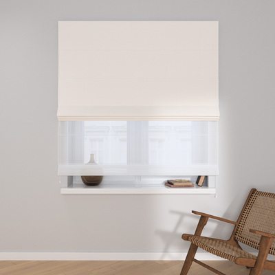 Foldegardin Duo med voile fra kollektionen Blackout Soft, Stof: 269-32