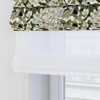Foldegardin Duo med voile fra kollektionen Botanic Viscose, Stof: 145-20