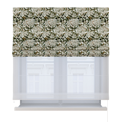 Foldegardin Duo med voile fra kollektionen Botanic Viscose, Stof: 145-20