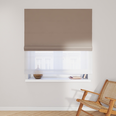 Double layered Roman blind DUO in collection Dimout, fabric: 269-70
