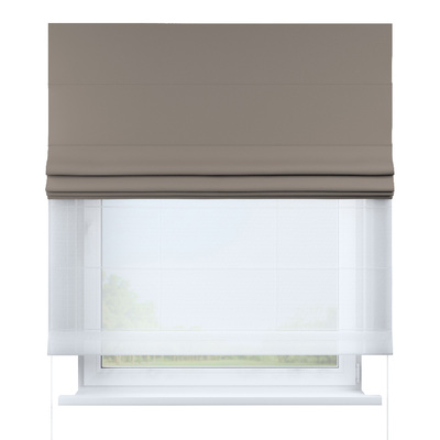 Double layered Roman blind DUO in collection Dimout, fabric: 269-70