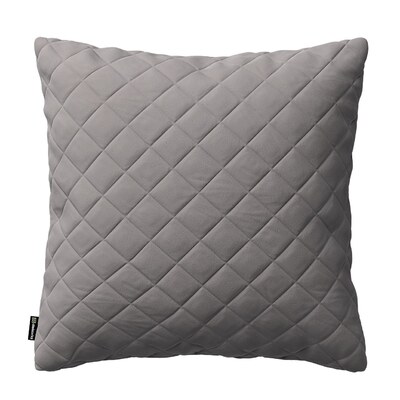 Kinga square quilted velvet cushion cover 43 x 43 cm