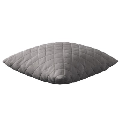 Kinga square quilted velvet cushion cover 43 x 43 cm