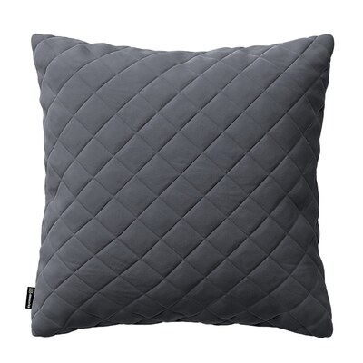 Kinga square quilted velvet cushion cover 43 x 43 cm