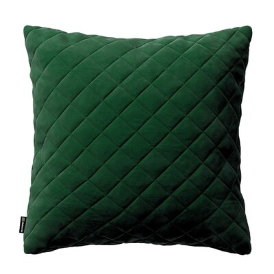 Kinga square quilted velvet cushion cover 43 x 43 cm