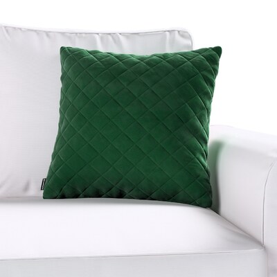 Pudebetræk quiltet velour 43 x 43 cm 43 x 43 cm fra kollektionen Velvet, Stof: 704-13