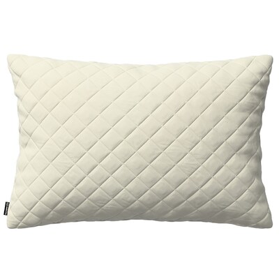 Kinga rectangular quilted velvet cushion cover 60 x 40 cm