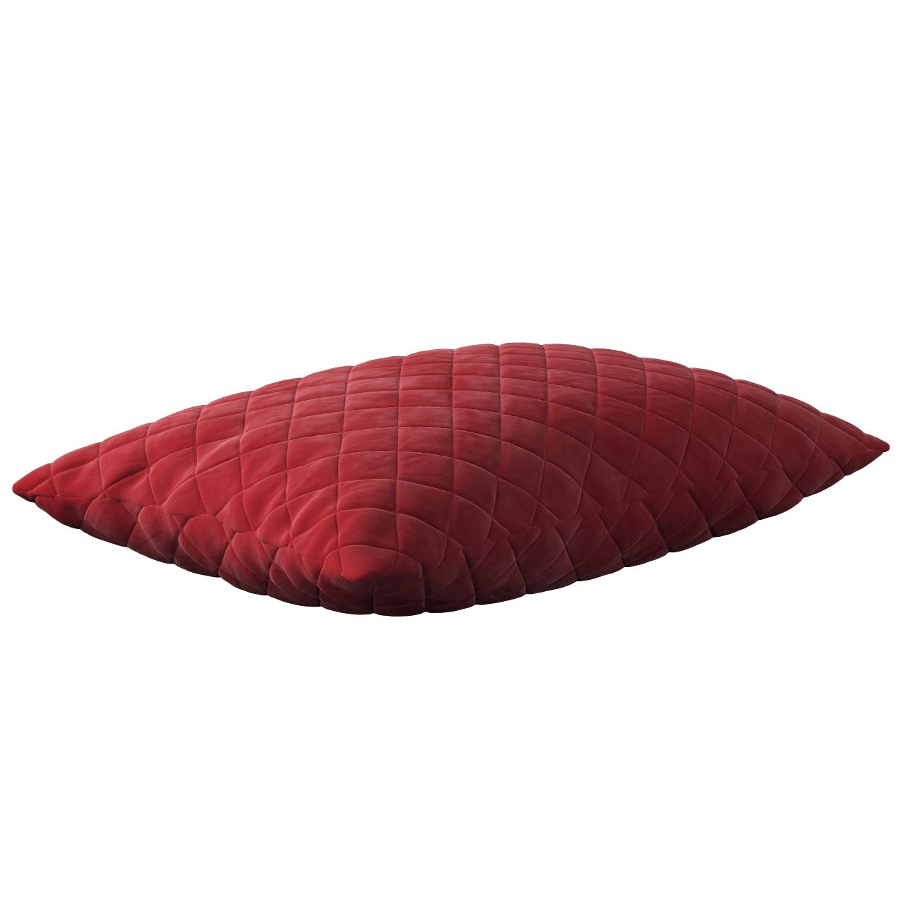 Kissenhülle Mia gesteppt 60x40cm, rot, 60 x 40 cm, Velvet (704-15) günstig online kaufen