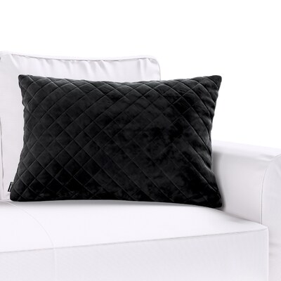 Kinga rectangular quilted velvet cushion cover 60 x 40 cm 60 x 40 cm in collection Velvet, fabric: 704-17