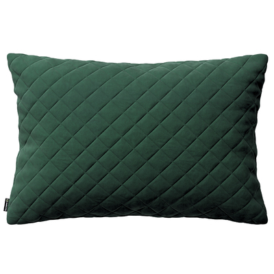 Kinga rectangular quilted velvet cushion cover 60 x 40 cm