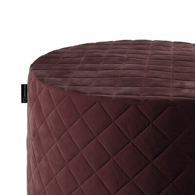 Sedák Barrel pevný, s prošitím, d40cm, výška 40cm průměr 40cm výška 40cm v kolekci Velvet, látka: 704-37