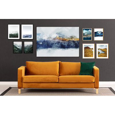 Obraz na plátně Golden Mountains 70 x 100 cm