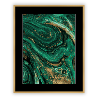 Obraz Abstract Green&Gold II 40 x 50 cm 40 x 50cm