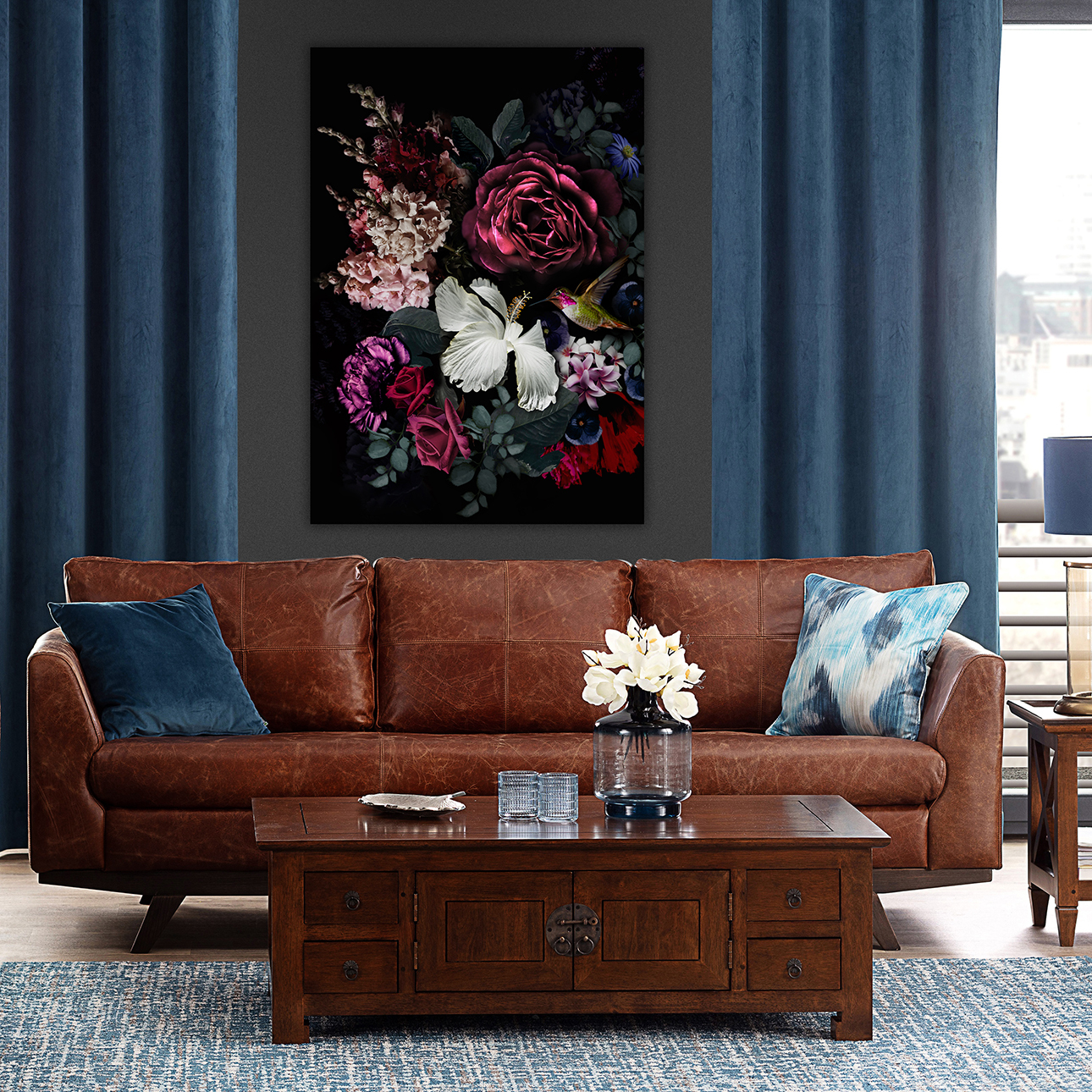 Leinwandbild Flowers I, 50 x 70 cm günstig online kaufen