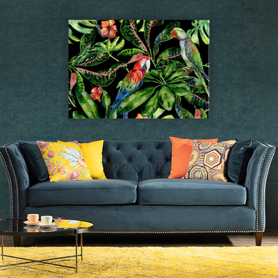 Obraz na płátně Tropical Birds 100 x 70 cm