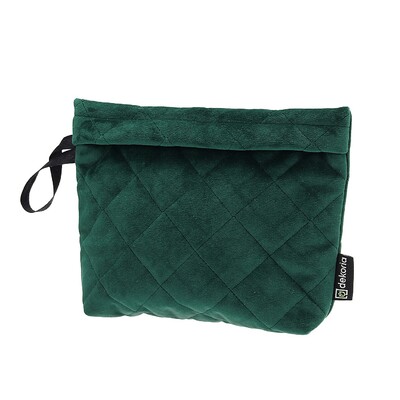 Clutch i sennepsgul velour