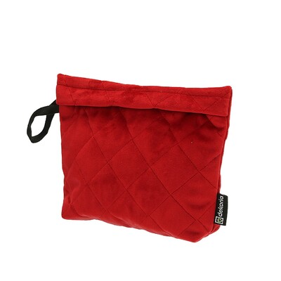 Clutch i sennepsgul velour