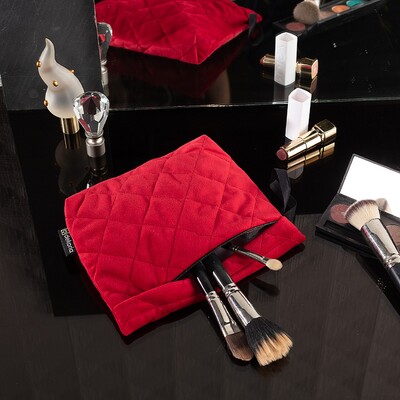 Clutch i sennepsgul velour