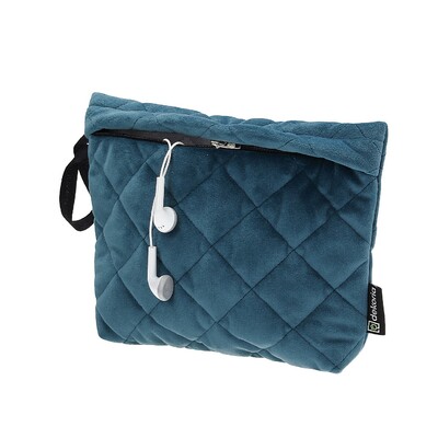 Clutch i sennepsgul velour 20 x 4 x 15 cm fra kollektionen Velvet, Stof: 704-16