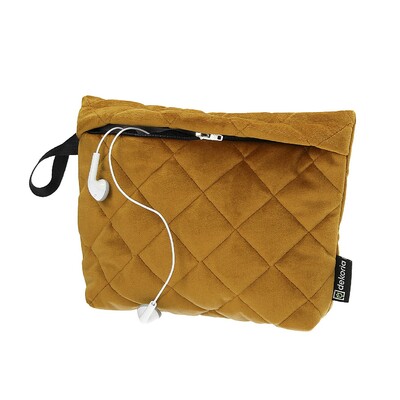 Kosmetická taška - etui honey 20 x 4 x 15 cm v kolekci Velvet, látka: 704-23