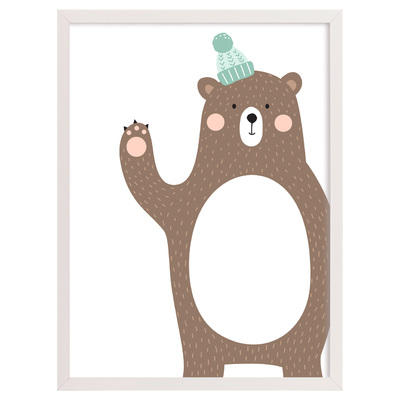 Bild  Forest Friends bear 30x40cm