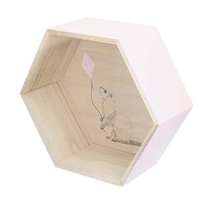 Polička Box pink 36cm
