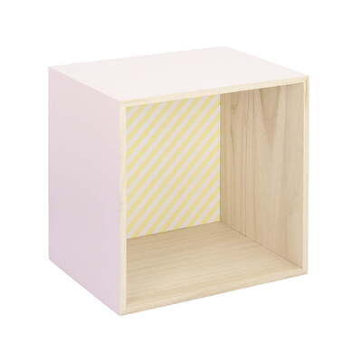 Box pink shelf 28cm 28x22x28cm